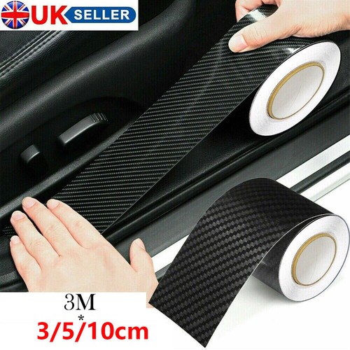 10cm black carbon fibre - black,