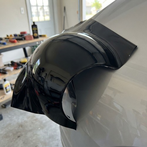 High gloss black vinyl - high, wrap